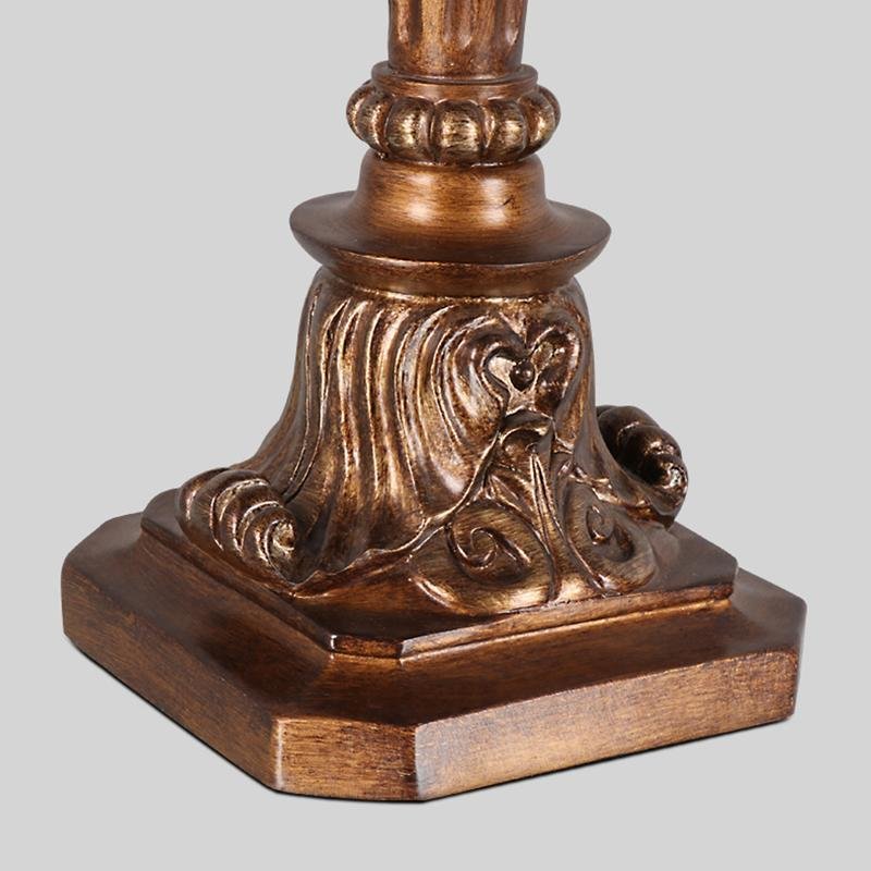 Lampe de table rustique en laiton de ferme