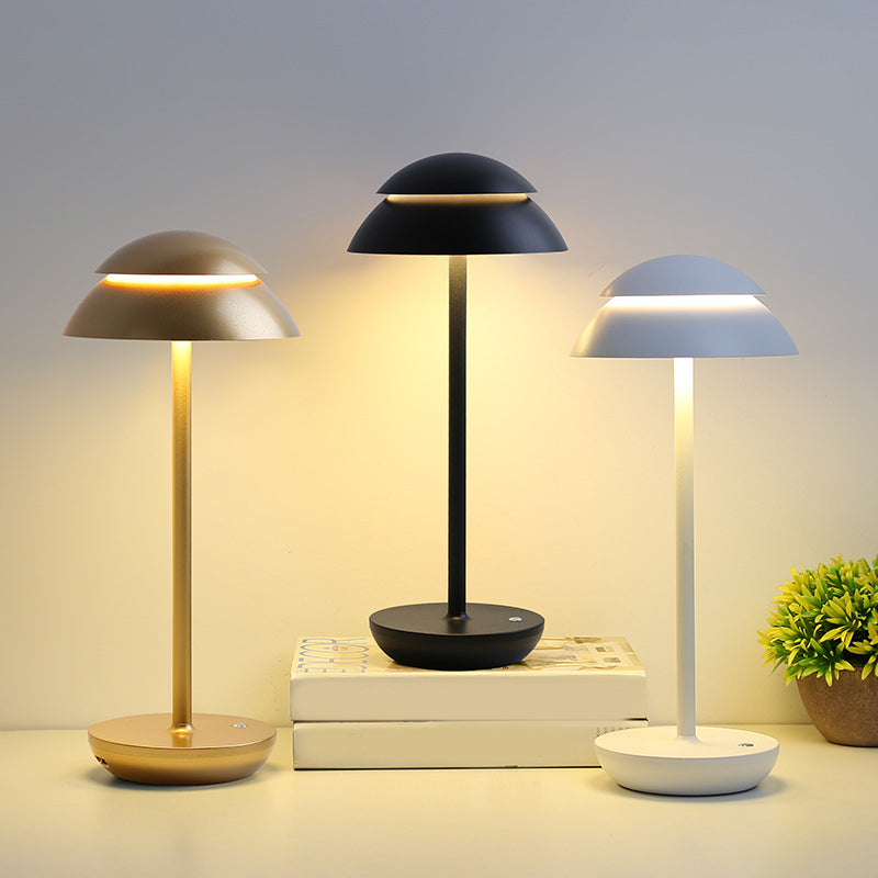 Lampes de table modernes à gradation continue USB, contrôle tactile champignon créatif