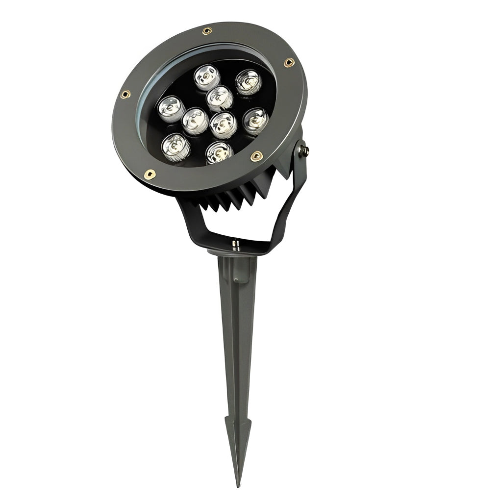 Runde wasserdichte moderne LED-Strahler für den Außenbereich, Baumstrahler, DC24V