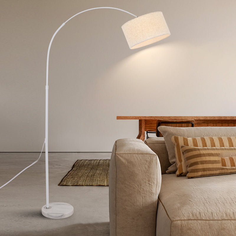 Lampadaire Arc moderne avec interrupteur à bouton-poussoir créatif et réglable Simple