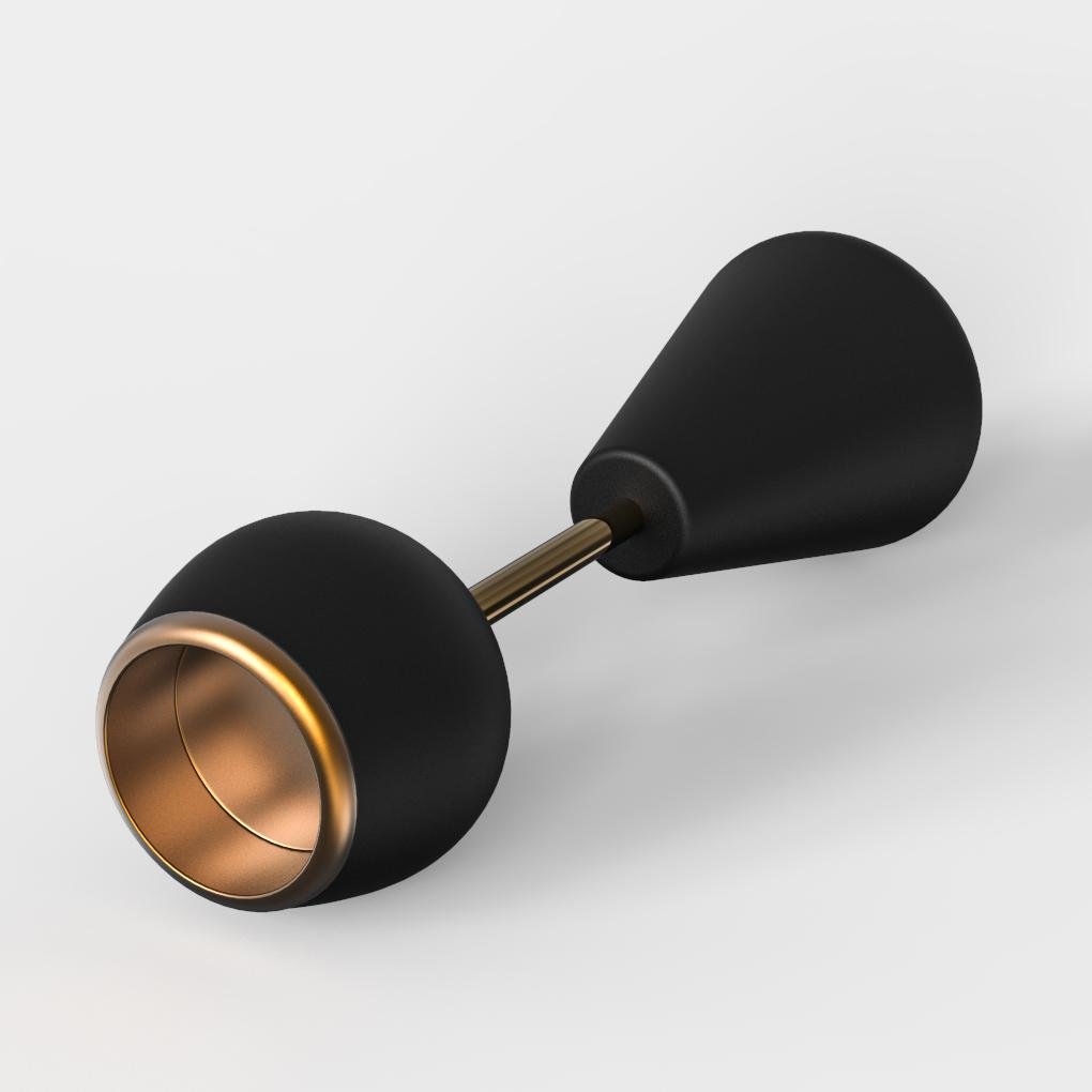Kerzenhalter mit schwarzem Finish