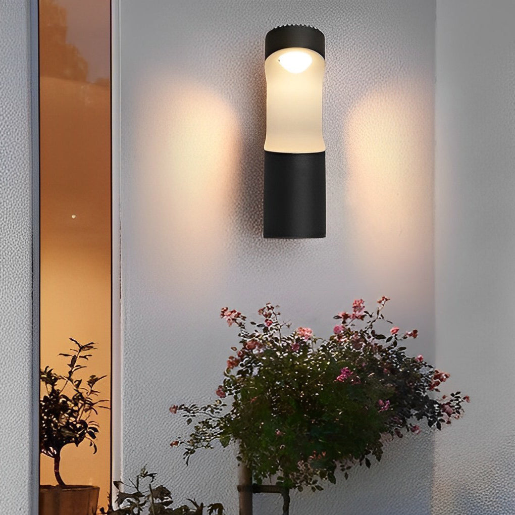 Kreative LED wasserdichte schwarze moderne Außenwandleuchte Außenleuchten