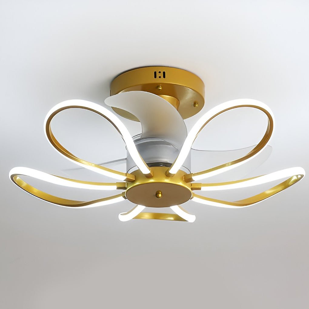Flower Silent Forward and Reverse Nordic Inverter Ceiling Fans with Lights